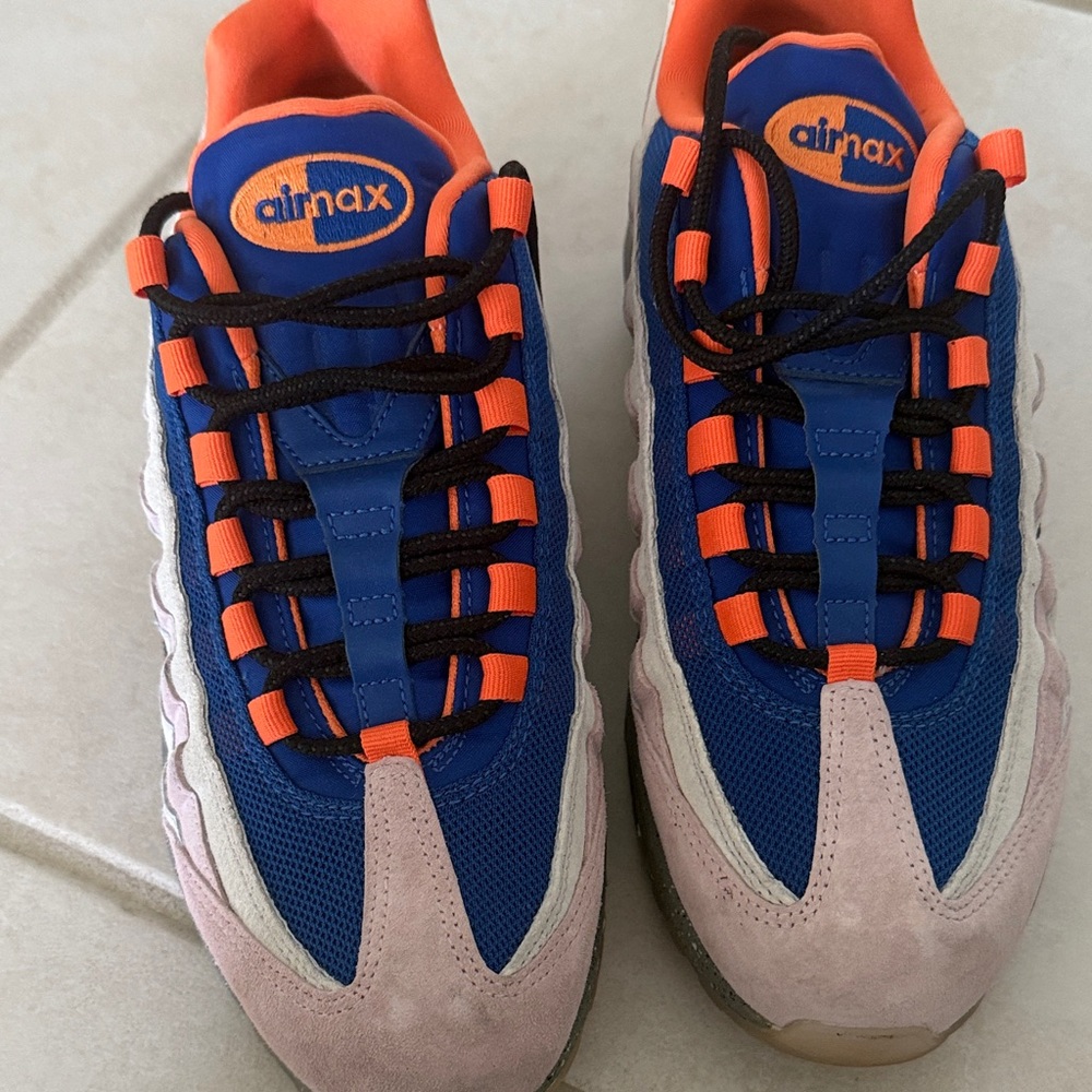 Nike Air Max Blue and Orange Sneakers